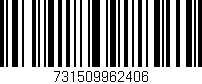 Código de barras (EAN, GTIN, SKU, ISBN): '731509962406'