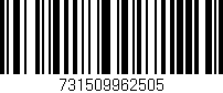 Código de barras (EAN, GTIN, SKU, ISBN): '731509962505'