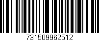 Código de barras (EAN, GTIN, SKU, ISBN): '731509962512'