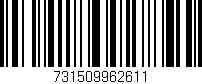 Código de barras (EAN, GTIN, SKU, ISBN): '731509962611'
