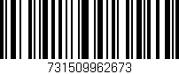 Código de barras (EAN, GTIN, SKU, ISBN): '731509962673'