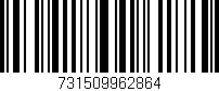 Código de barras (EAN, GTIN, SKU, ISBN): '731509962864'