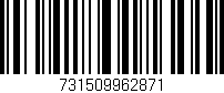 Código de barras (EAN, GTIN, SKU, ISBN): '731509962871'