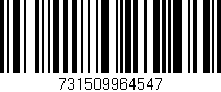 Código de barras (EAN, GTIN, SKU, ISBN): '731509964547'