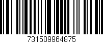 Código de barras (EAN, GTIN, SKU, ISBN): '731509964875'