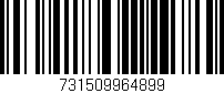 Código de barras (EAN, GTIN, SKU, ISBN): '731509964899'