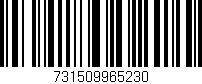 Código de barras (EAN, GTIN, SKU, ISBN): '731509965230'
