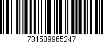 Código de barras (EAN, GTIN, SKU, ISBN): '731509965247'