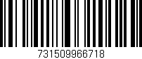Código de barras (EAN, GTIN, SKU, ISBN): '731509966718'