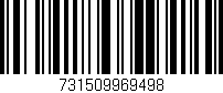 Código de barras (EAN, GTIN, SKU, ISBN): '731509969498'