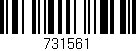 Código de barras (EAN, GTIN, SKU, ISBN): '731561'