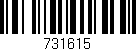 Código de barras (EAN, GTIN, SKU, ISBN): '731615'