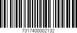 Código de barras (EAN, GTIN, SKU, ISBN): '7317400002132'