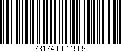Código de barras (EAN, GTIN, SKU, ISBN): '7317400011509'