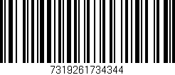 Código de barras (EAN, GTIN, SKU, ISBN): '7319261734344'