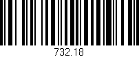 Código de barras (EAN, GTIN, SKU, ISBN): '732.18'