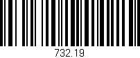 Código de barras (EAN, GTIN, SKU, ISBN): '732.19'