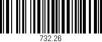 Código de barras (EAN, GTIN, SKU, ISBN): '732.26'
