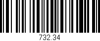 Código de barras (EAN, GTIN, SKU, ISBN): '732.34'