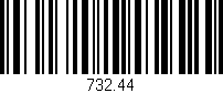 Código de barras (EAN, GTIN, SKU, ISBN): '732.44'