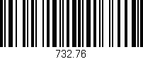 Código de barras (EAN, GTIN, SKU, ISBN): '732.76'