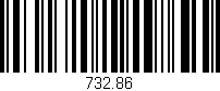 Código de barras (EAN, GTIN, SKU, ISBN): '732.86'