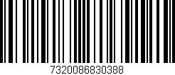 Código de barras (EAN, GTIN, SKU, ISBN): '7320086830388'