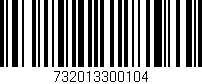 Código de barras (EAN, GTIN, SKU, ISBN): '732013300104'