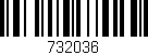 Código de barras (EAN, GTIN, SKU, ISBN): '732036'