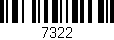 Código de barras (EAN, GTIN, SKU, ISBN): '7322'
