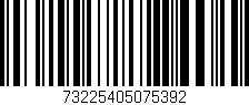 Código de barras (EAN, GTIN, SKU, ISBN): '73225405075392'