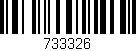 Código de barras (EAN, GTIN, SKU, ISBN): '733326'