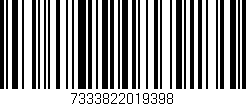 Código de barras (EAN, GTIN, SKU, ISBN): '7333822019398'