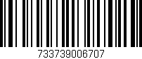 Código de barras (EAN, GTIN, SKU, ISBN): '733739006707'