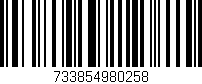 Código de barras (EAN, GTIN, SKU, ISBN): '733854980258'