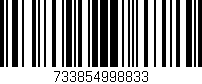 Código de barras (EAN, GTIN, SKU, ISBN): '733854998833'