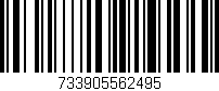 Código de barras (EAN, GTIN, SKU, ISBN): '733905562495'
