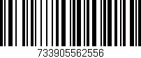 Código de barras (EAN, GTIN, SKU, ISBN): '733905562556'
