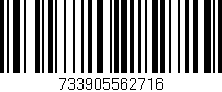 Código de barras (EAN, GTIN, SKU, ISBN): '733905562716'