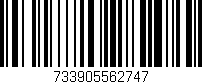 Código de barras (EAN, GTIN, SKU, ISBN): '733905562747'
