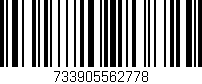 Código de barras (EAN, GTIN, SKU, ISBN): '733905562778'