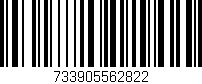 Código de barras (EAN, GTIN, SKU, ISBN): '733905562822'