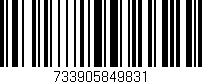 Código de barras (EAN, GTIN, SKU, ISBN): '733905849831'
