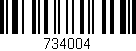 Código de barras (EAN, GTIN, SKU, ISBN): '734004'