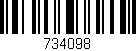 Código de barras (EAN, GTIN, SKU, ISBN): '734098'