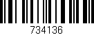 Código de barras (EAN, GTIN, SKU, ISBN): '734136'