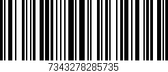 Código de barras (EAN, GTIN, SKU, ISBN): '7343278285735'