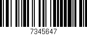 Código de barras (EAN, GTIN, SKU, ISBN): '7345647'