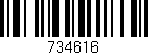 Código de barras (EAN, GTIN, SKU, ISBN): '734616'