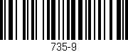 Código de barras (EAN, GTIN, SKU, ISBN): '735-9'